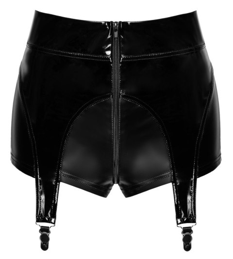 Glam suspender wetlook and vinyl shorts S Noir Handmade