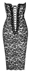 Koronkowa długa sukienka Catayst L Noir Handmade
