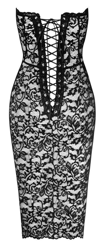 Koronkowa długa sukienka Catayst M Noir Handmade
