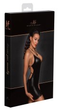 Mini Powerwetlook dress with lace-up back L Noir Handmade