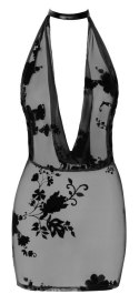 Mini sukienka Mythos z ozdobym łańcuszkiem z dżetów L Noir Handmade