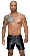 Powerwetlook shorts in comfortable length L Noir Handmade