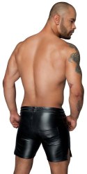 Powerwetlook shorts in comfortable length L Noir Handmade