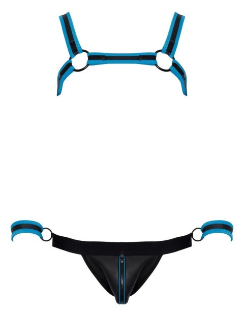 Men's Jock set black/blue 2XL