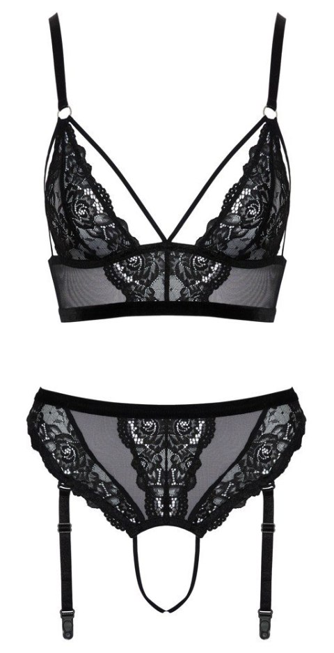 Bra & Thong black S