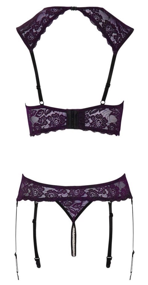 Shelf Bra Set Purple 80B/M