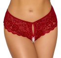 Crotchless panty red L
