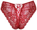 Crotchless panty red XL