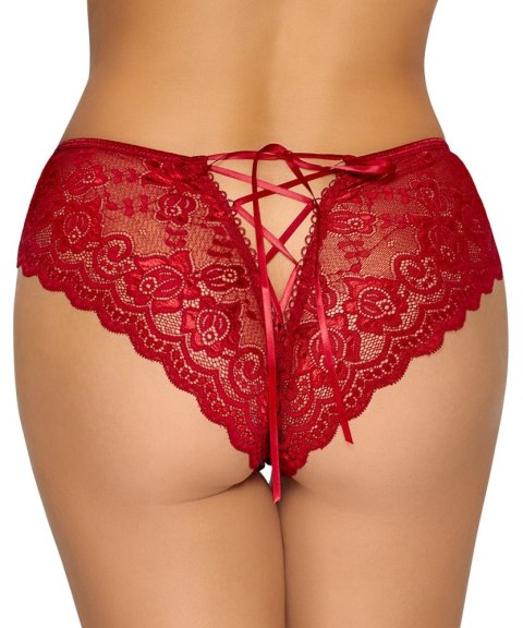 Crotchless panty red S
