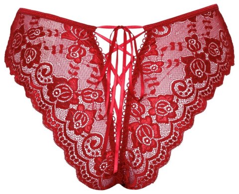 Crotchless panty red S