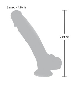 SZTUCZNY PENIS DILDO MĘSKI CZŁONEK Z PRZYSSAWKĄ