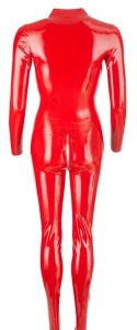 Latex Catsuit red XL