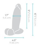 B-Vibe Slipskin 6" Girthy Crea
