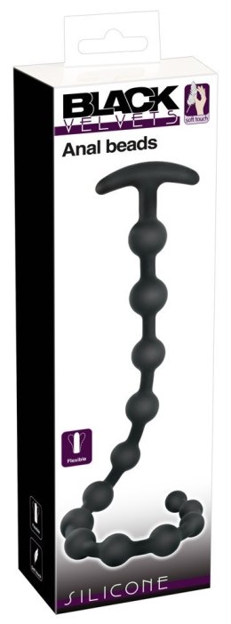 Black Velvets Anal Beads Silicon