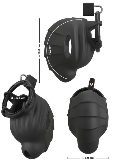 Black velvets Cock & Ball cage