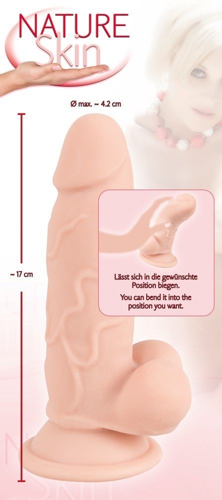 SZTUCZNY PENIS DILDO MĘSKI CZŁONEK Z PRZYSSAWKĄ