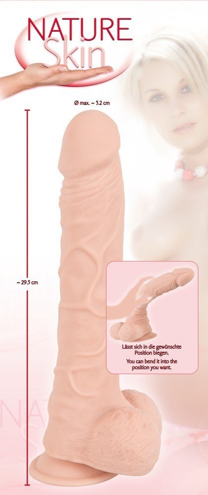 SZTUCZNY PENIS DILDO MĘSKI CZŁONEK Z PRZYSSAWKĄ