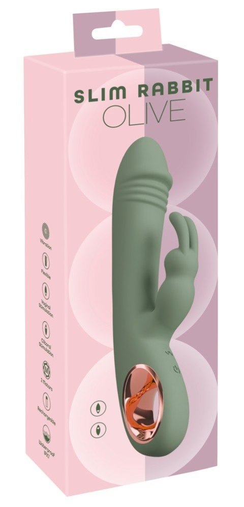 Wibrator Slim Rabbit Olive