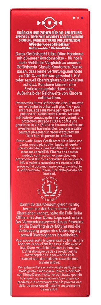 Durex Gefühlsecht Ultra Dünn10