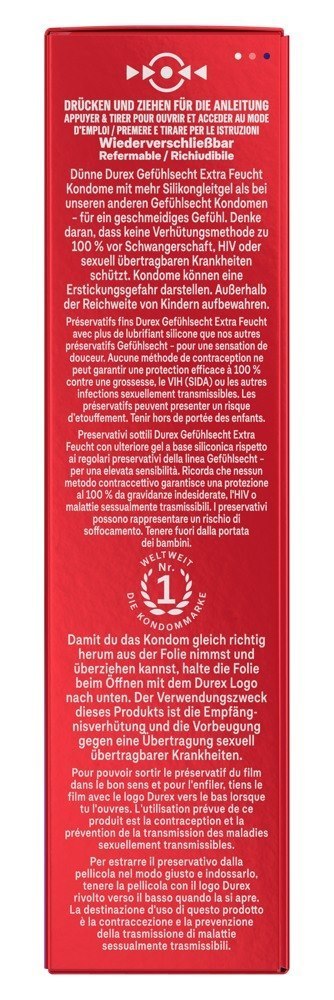 Durex Gefühlsecht Xtrafeucht10