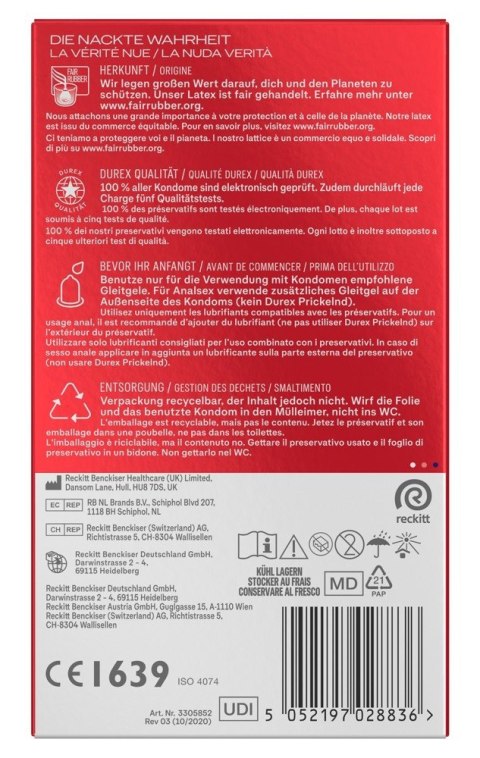 Durex Gefühlsecht Xtrafeucht10