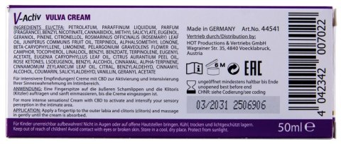 V-Activ Vulva Cream CBD 50 ml