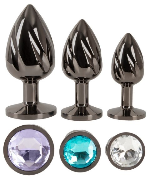 ANOS Metal Butt Plug Set Diamo