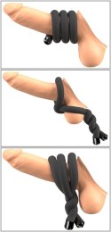 BK bendable cock & ball ring