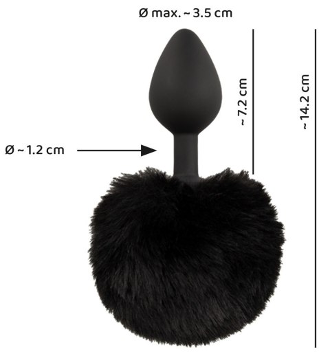Fluffy Tail Black M