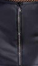 Skirt Rhinestone Zip L