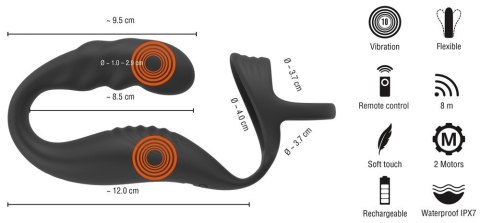 Rebel Cock Ring w RC Prostate