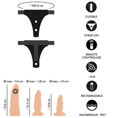 Strap-On Set RC Vibe 2 Dildos