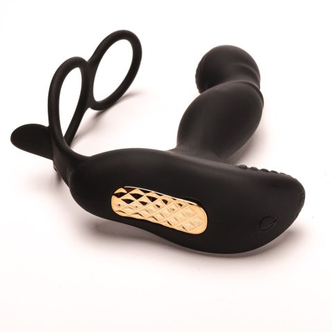 Masażer Prostaty Z Pierścieniami Sterowany Zdalnie Ładowany Usb Czarny