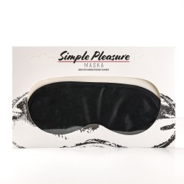 Maska Na Oczy Satynowa Czarna