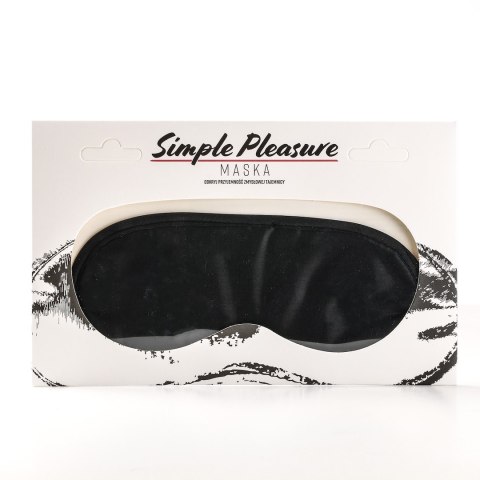 Maska Na Oczy Satynowa Czarna