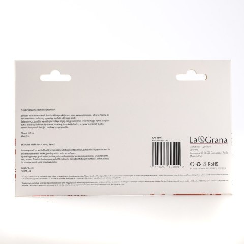 Maska Na Oczy Satynowa Czerwona