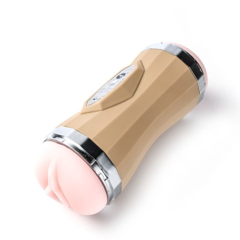 Masturbator Dwustonny Końce Wagina Usta Beżowy