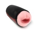 Masturbator Dwustonny Końce Wagina Usta Czarny