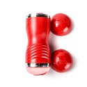 Masturbator Dwustonny Końce Wagina Usta Czerwony