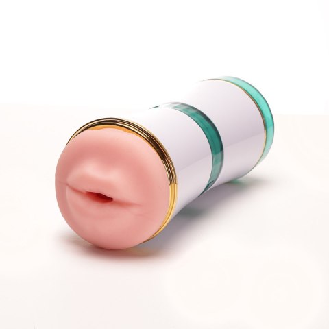 Masturbator Dwustronny Wagina Usta Cyberskóra Biały