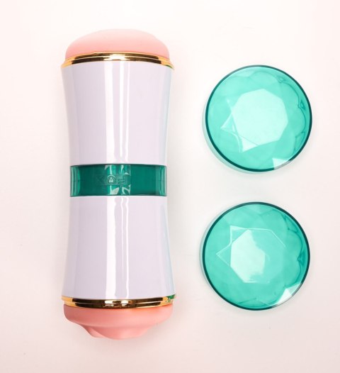 Masturbator Dwustronny Wagina Usta Cyberskóra Biały