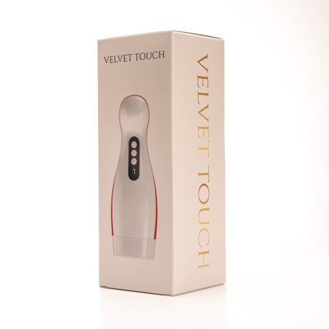 Masturbator Z Wibracją Ssaniem Cyberskóra Ładowany Usb Biały