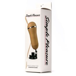 Masturbator Z Wibracją Wagina Cyberskóra Ładowany Usb Złoty