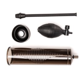 Pompka Próżniowa Do Powiększania Penisa Z Gruszką Duża Czarna