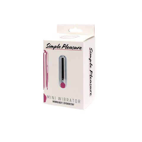 Wibrator Mini Typ Bullet Ładowany Usb Srebrny