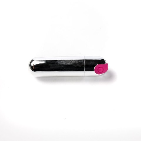 Wibrator Mini Typ Bullet Ładowany Usb Srebrny