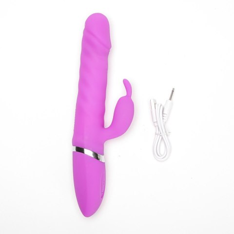 Wibrator Silikonowy Typ Króliczek Ładowany Usb Fioletowy