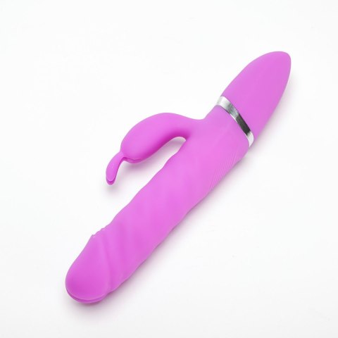 Wibrator Silikonowy Typ Króliczek Ładowany Usb Fioletowy