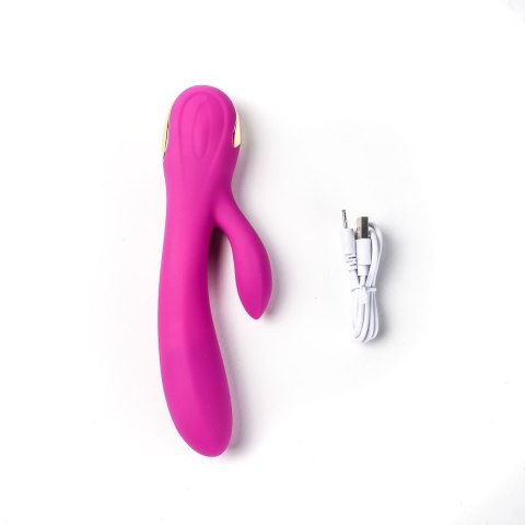 Wibrator Silikonowy Typ Króliczek Ładowany Usb Różowy