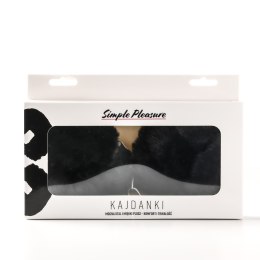 Kajdanki Erotyczne Metalowe Z Futerkiem Czarne